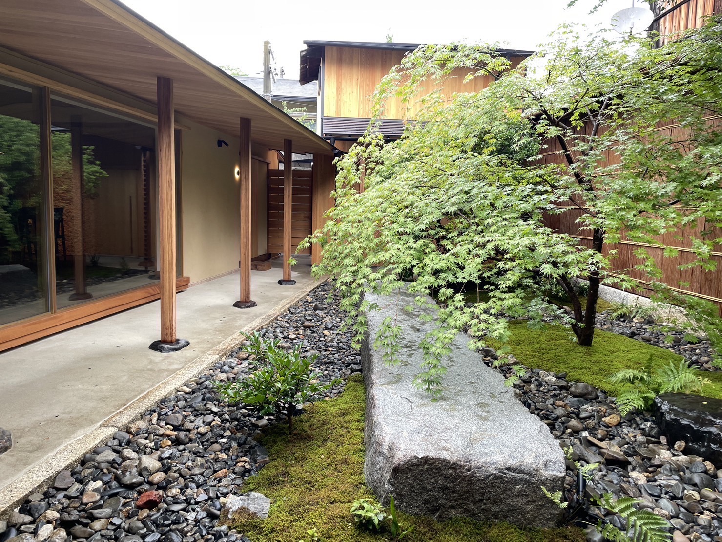 Dry landscape courtyard
