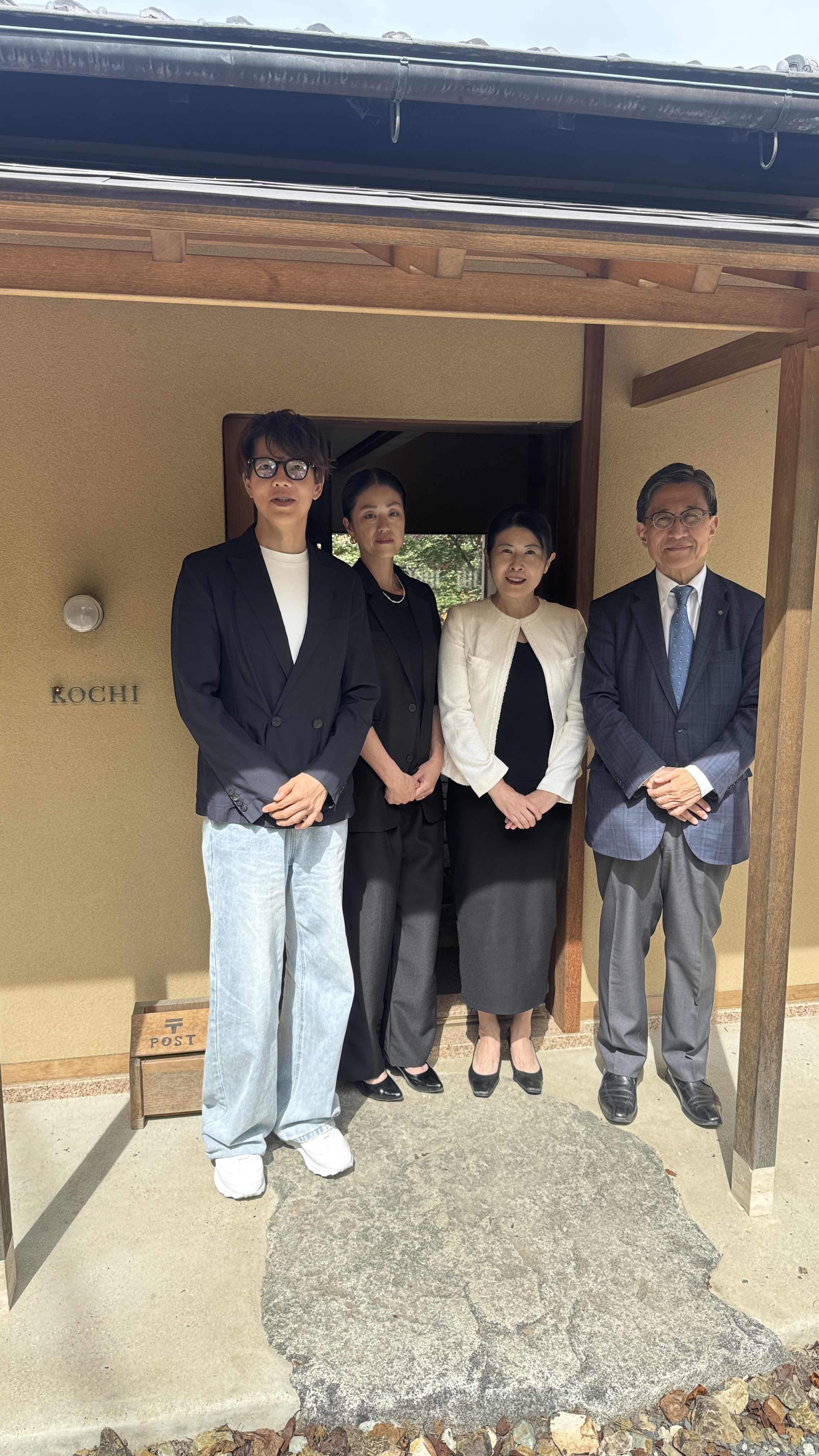 Hiroaki Ikeda, Kiyomi Soga, and Kyoto Mayor Koji Matsui